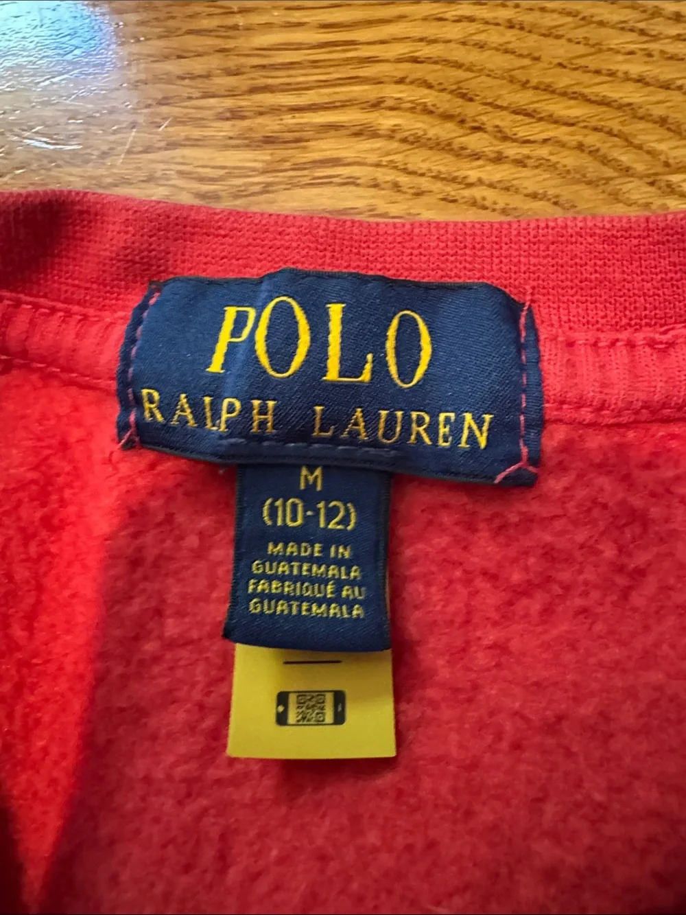 POLO Ralph Lauren Red Polo Bear Windsurfing Crewneck Sweatshirt